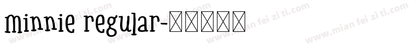 minnie regular字体转换